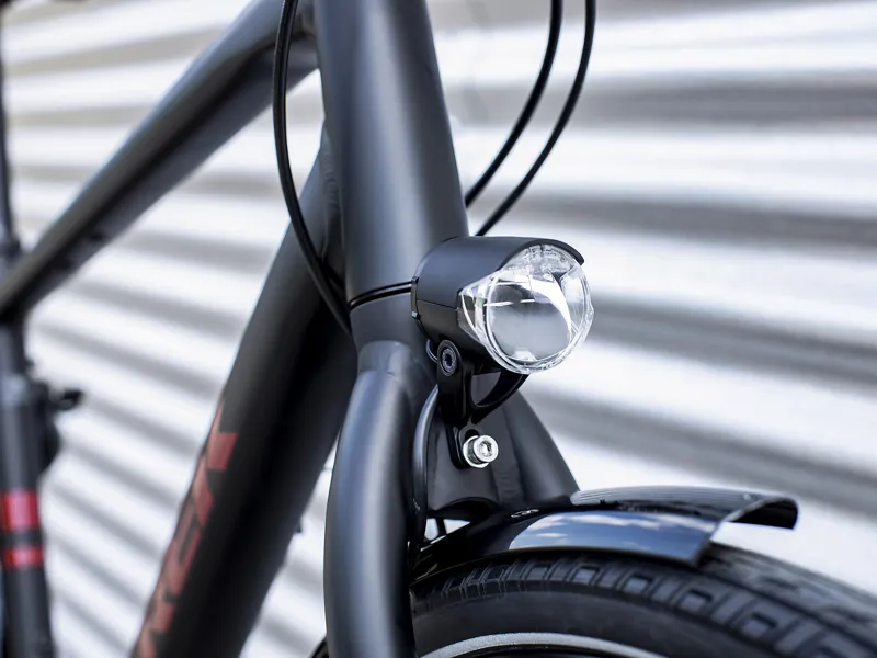 Trek District 3 Equipped Hybrid Bike in Black-6